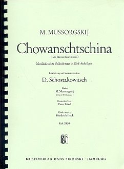 Cover Chowanschtschina Klavierauszug (dt)