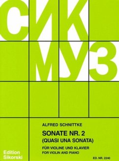 Cover Sonate Nr.2 für Violine und Klavier
