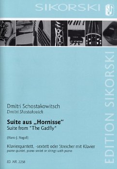 Suite aus der Filmmusik Hornisse für Klavierquintett, Klaviersextett oder Streichorchester mit Klavier