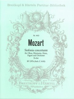 Sinfonia concertante Es-Dur für 4 Bläser und Orchester, KVAnh. C 14.01 Partitur