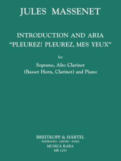 Cover Introduction und Arie über Pleurez, Pleurez, mes yeux für Sopran Altklar. (Bassert Horn, Klar.) und Klavier, Partitur und Stimmen