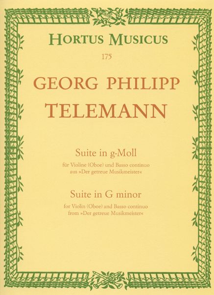 Suite g-Moll für Violine (Oboe) und Bc