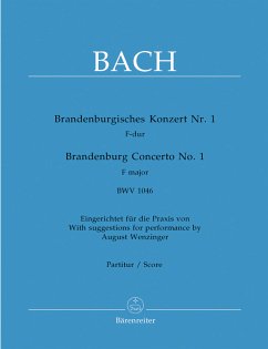 Cover Brandenburgisches Konzert F-Dur Nr.1 BWV1046 für Orchester Partitur