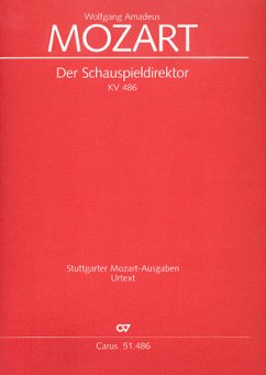 Cover Der Schauspieldirektor KV486 für Soli (SSTB) und Orchester Partitur