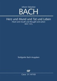 Herz und Mund und Tat und Leben (Klavierauszug) - Bach, Johann Sebastian