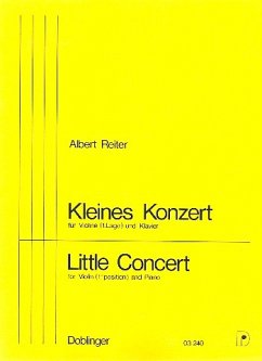 Cover Kleines Konzert für Violine und Klavier (1. Lage)
