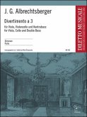 Divertimento a tre F-Dur für Viola, Violoncello und Kontrabass Stimmen Divertimento a tre F-Dur für Viola, Violoncello und Kontrabass Stimmen