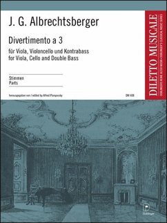 Cover Divertimento a tre F-Dur für Viola, Violoncello und Kontrabass Stimmen