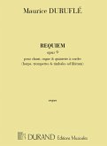 Requiem op.9 pour chant, orgue et orchestre partie d'orgue