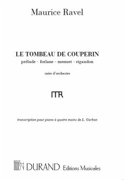 Le tombeau de Couperin pour piano ŕ 4 mains