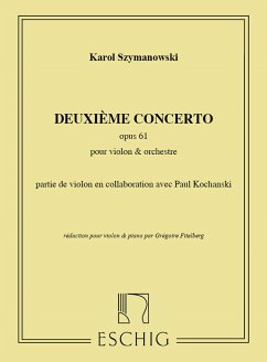 Cover Concerto no.2 op.61 pour violon et orchestre pour violine et piano