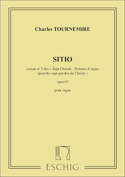 7 chorals poemes pour les 7 paroles du Christ op.67,5 pour orgue 7 chorals poemes pour les 7 paroles du Christ op.67,5 pour orgue