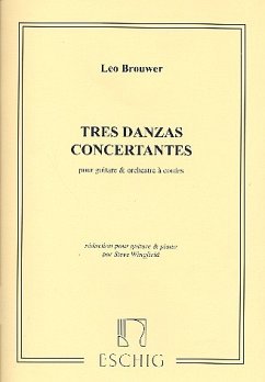 3 danzas concertantes pour guitare et orchestre a cordes pour guitare et piano