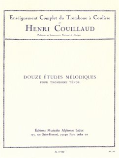 Cover 12 etudes melodiques de busser pour trombone