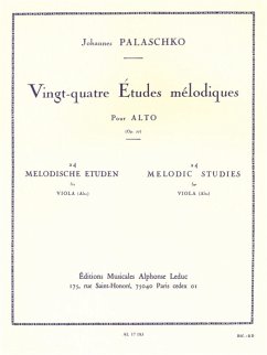 Cover 24 études mélodiques op.77 pour alto