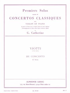 Cover VIOTTI/CATHERINE PREMIERS SOLOS CONCERTOS CLASSIQUES:N023 VIOLON ET PIANO