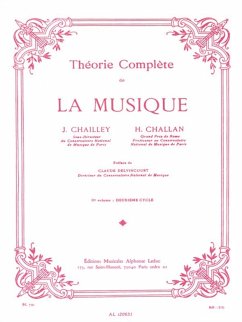 Cover CHAILLEY J./CHALLAN THEORIE DE LA MUSIQUE VOLUME 2/BL791