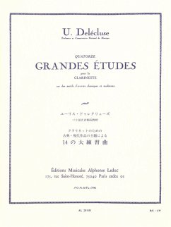 Cover 14 grandes études pour clarinette