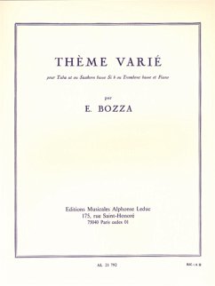 Cover Thčme varié pour tuba ou saxhorn basse Sib et piano