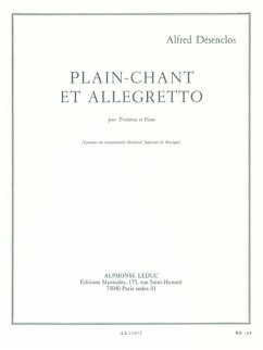 Cover DESENCLOS PLAIN-CHANT ET ALLEGRETTO TROMBONE ET PIANO