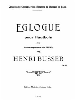 Cover Eglogue op.63 pour hautbois et piano