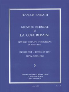 Cover Nouvelle technique de la contrebasse vol.3 (texte fr/angl/all/cast)