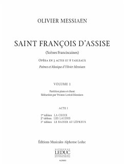 Cover Saint Francois d'Assise vol.1 (acte 1) réduction chant et piano