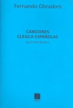 Canciones clásica espańolas pour chant et piano