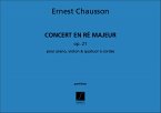 Concert ré majeur op.21 pour piano, violon et quatuor a cordes partition