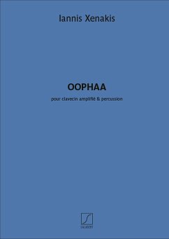 Cover Iannis Xenakis, Oophaa (1989) Clavecymbal, Percussion Buch