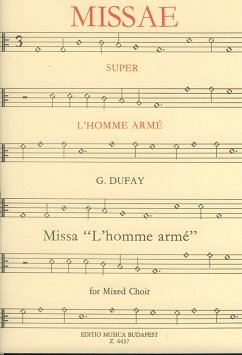 Cover Missae super l'homme arme für gem Chor a cappella Partitur