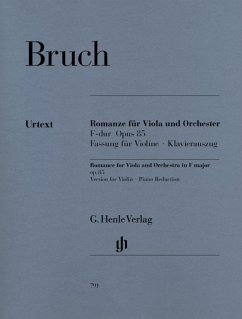 Cover Romanze für Viola und Orchester<BR>F-dur op. 85