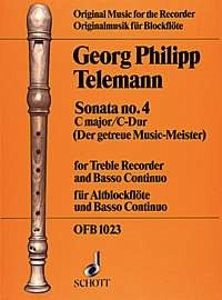 SONATE C-DUR NR. 4 FUER ALTBLOCKFLOETE UND KLAVIER SONATE C-DUR NR. 4 FUER ALTBLOCKFLOETE UND KLAVIER