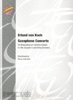 Cover Konzert für Altaxophon und Streichorchester für Altsaxophon und Klavier