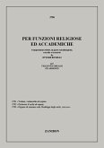 Per funzioni religiose ed accademiche Per funzioni religiose ed accademiche