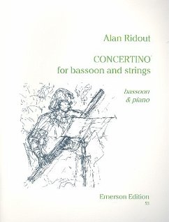 Cover Concertino for Basson and Strings for basson and piano score and parts
