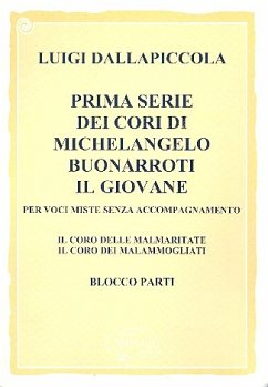 Cover 6 cori di Michelangelo Buonarroti il Giovane vol.1 (2 cori) für gem Chor a cappella Partitur