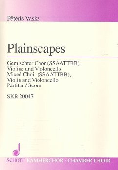 Cover Plainscapes für gem Chor, Violine und Violoncello Stimmensatz