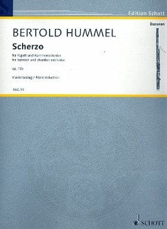 Scherzo op.13e für Fagott und Kammerorchester für Fagott und Klavier