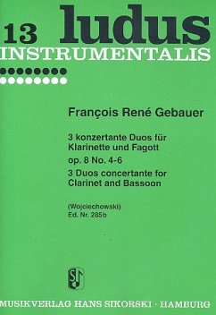 Cover 6 konzertante Duos op.8 Band 2 (Nr.4-6) für Klarinette und Fagott