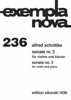Cover Sonate Nr.3 für Violine und Klavier