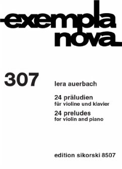 Cover 24 Präludien für Violine und Klavier