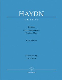 Cover Schöpfungsmesse Hob.XXII:13 für Soli, Chor und Orchester Klavierauszug (la)