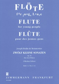 Cover Zwölf kleine Sonaten op. 13, 2 Flöten, Spielpartitur