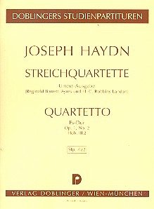 Streichquartett ES-Dur op. 1,2 Hob.III:2 Studienpartitur Barrett-Ayres, Reginald, Ed.