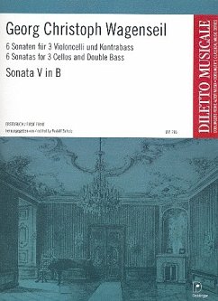 Cover Sonate B-Dur Nr.5 für 3 Violoncelli und Kontrabaß Partitur und Stimmen