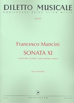 Cover Sonate g-Moll Nr.11 für Blockflöte (Flöte, Violine) und Bc