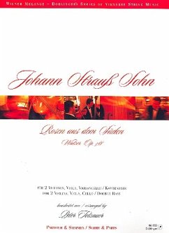 Cover Rosen aus dem Süden op.388 für 2 Violinen, Viola, Cello und Kontrabass Partitur und Stimmen