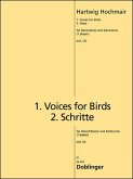 Voices of Birds und Schritte (+CD) für Blockflöten (SAT - 1 Spieler) und Elektronik