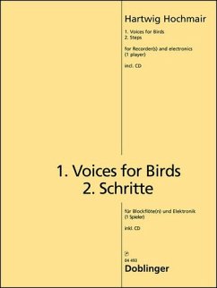 Cover Voices of Birds und Schritte (+CD) für Blockflöten (SAT - 1 Spieler) und Elektronik